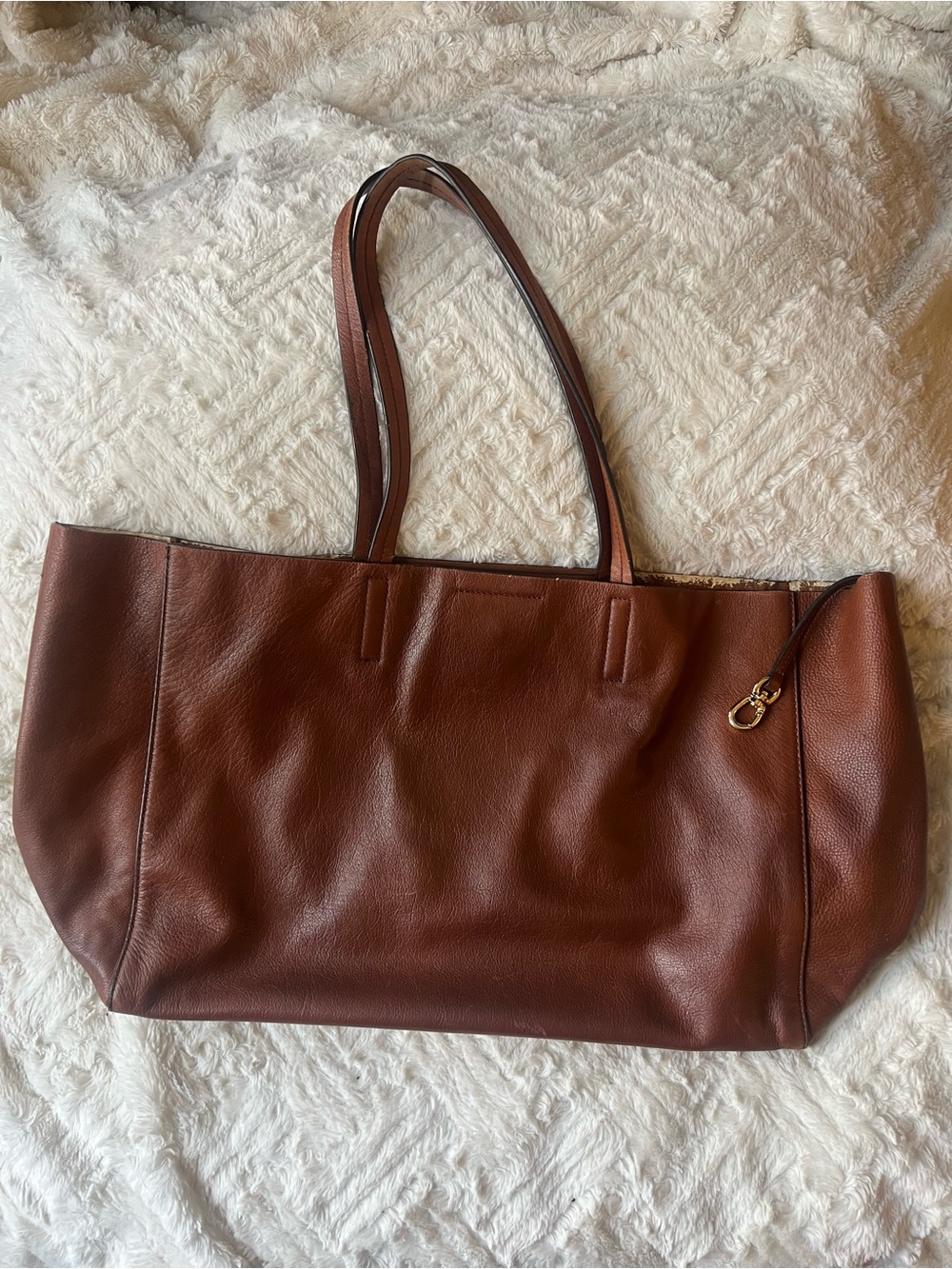 Banana Republic Genuine Leather Large Tote Bag